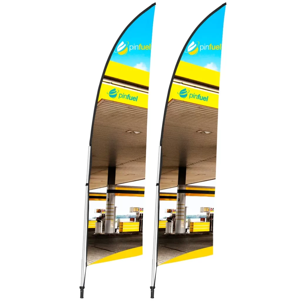 Legend 2m Arcfin Flying Banner (Set of 2)